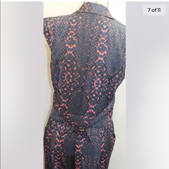 Charlie Jade Women Jumpsuit Medium Snake Print Black Blue Pink Sleeveless Pants - Picture 9 of 14